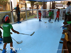 Synthetic ice rink in Nigeria.