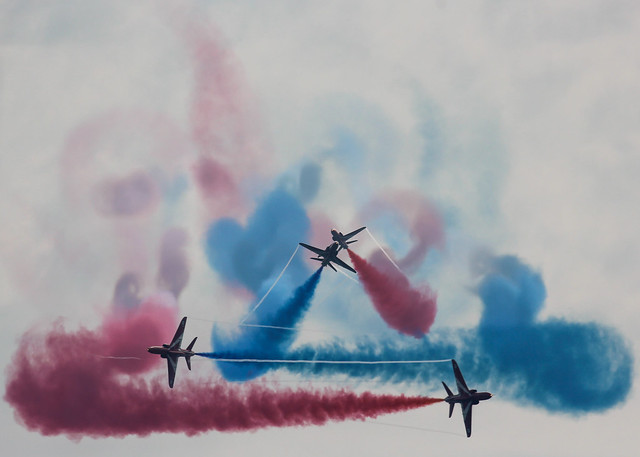 RAF Red Arrows Gypo break - Bournemouth Air Festival 2015
