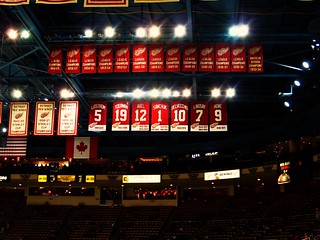 Detroit Red Wings Retired Jerseys and 