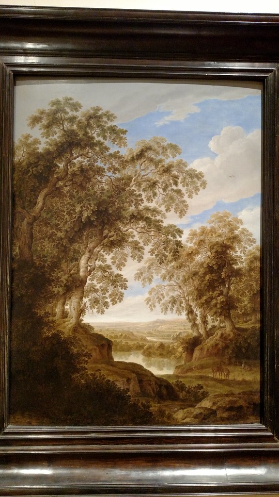 Alexander Keirincx - Wooded River Landscape with Deer - c 1643 - Flemish