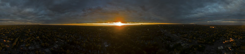 sunsetpanorama sunset panorama audubonnj audubon new jersey dji phantom 3 phantom3 drone nature ©brianekushner