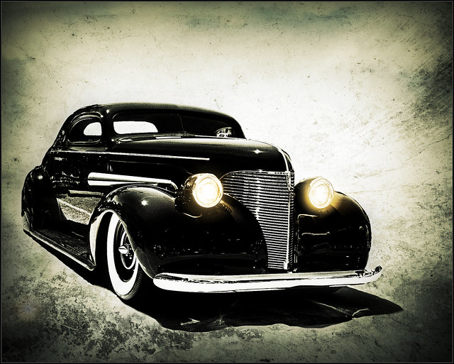 39 Chevy Coupe Sled Black.