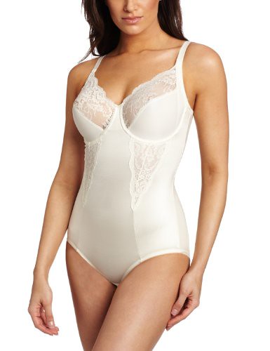 Maidenform Flexees Women's Shapewear Body Briefer with Lace , Buttercream, 36C