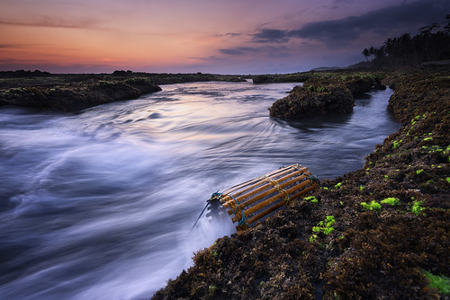sunset bali seascape motion color green beach indonesia landscape moss nikon pantai ikan waterscape soka negare 1635mm tabanan d810 bubug