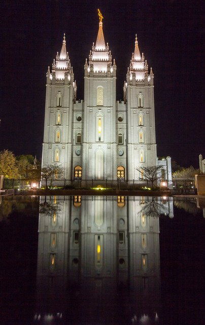 Salt Lake Temple with Reflection