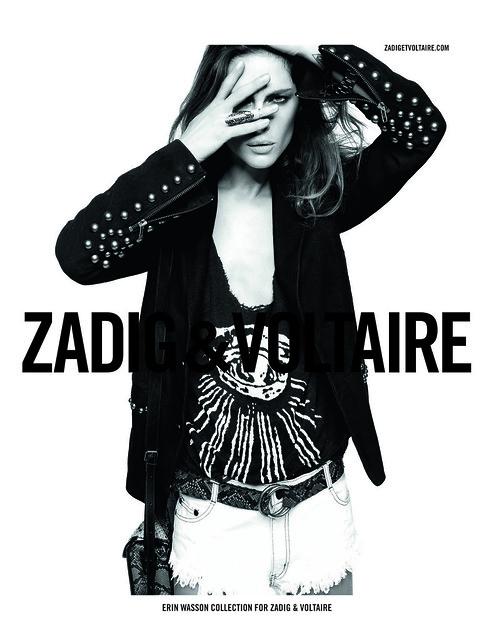 Zadig & Voltaire Fall Winter 2011 Campaign featuring Erin Wasson 220x285