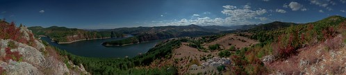 nikond750 nikon d750 nikonafs20mmf18 20mm panorama landscape bulgaria rhodope mountain water dam blue sky