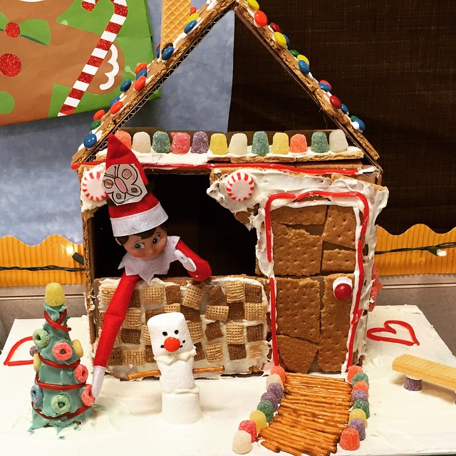 Somebody got into the extra gingerbread house supplies las… | Flickr