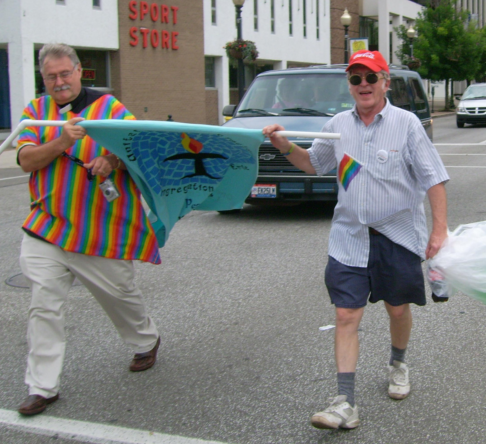 2007 Pride March, with John Daly King