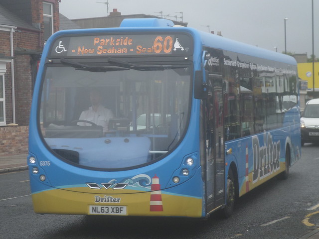 5375 NL63 XBF Go North East Drifter Wright Streetlite on the 60 to Parkside