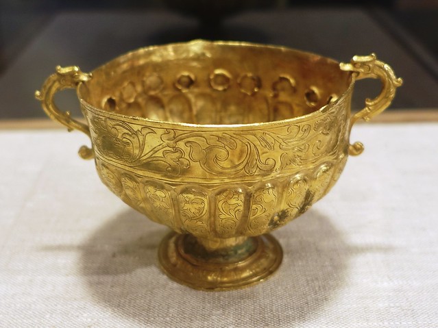 Gold Poison Cup recovered from the sunken Spanish galleon 