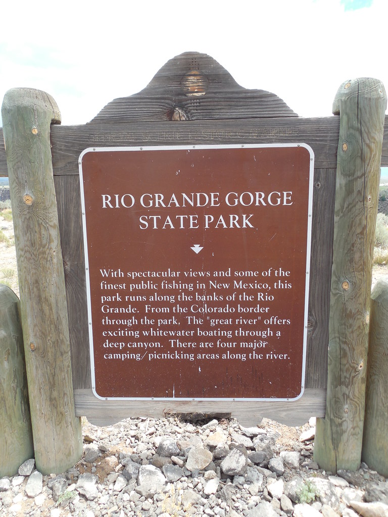 Rio Grande Gorge State Park Historic Marker West Of Taos Flickr