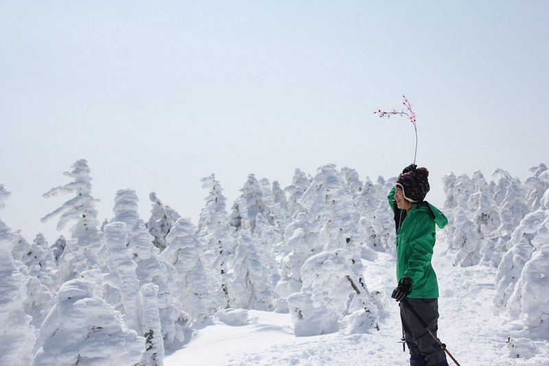 北横岳の雪山登山