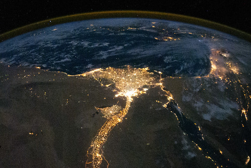 Nile River Delta at Night | by NASA on The Commons