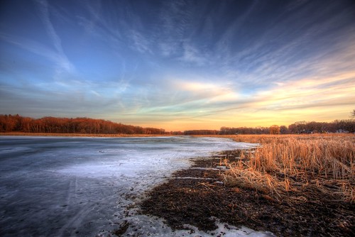 winter sunset 3 ice water minnesota canon landscape eos frozen angle dusk mark iii wide brush 5d mn hdr minnetonka 19mm photomatix