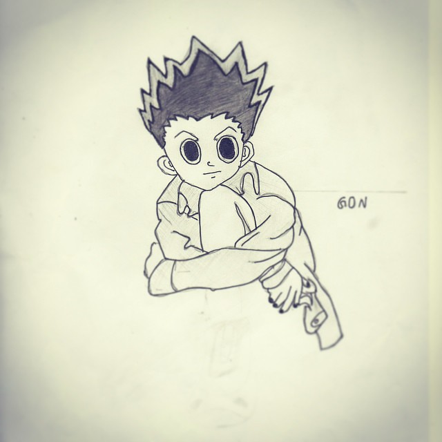 gon #sniper #anime #art #paint #pencil #painting #dessin … | Flickr