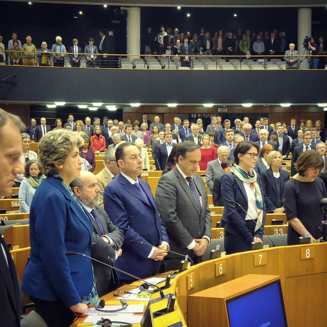 A minute of silence to honour the victims of the Germanwings air crash on 24 March