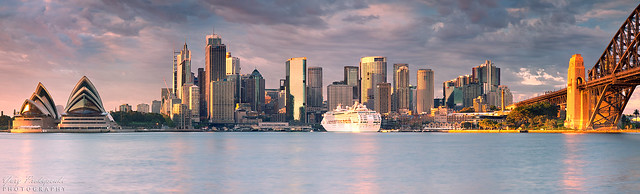 Sydney City Panorama at Sunrise