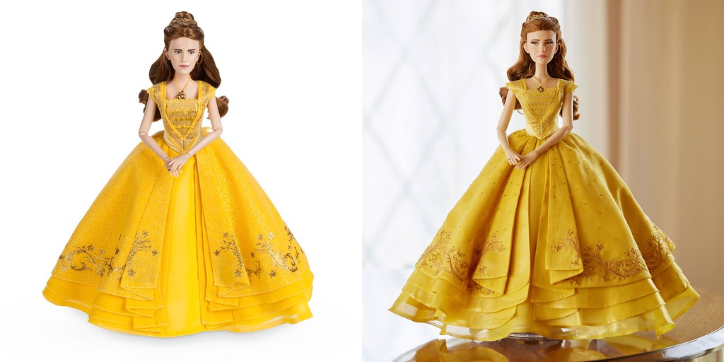 Film Collection vs Limited Edition Live-Action Belle Dolls - US Disney Store Images