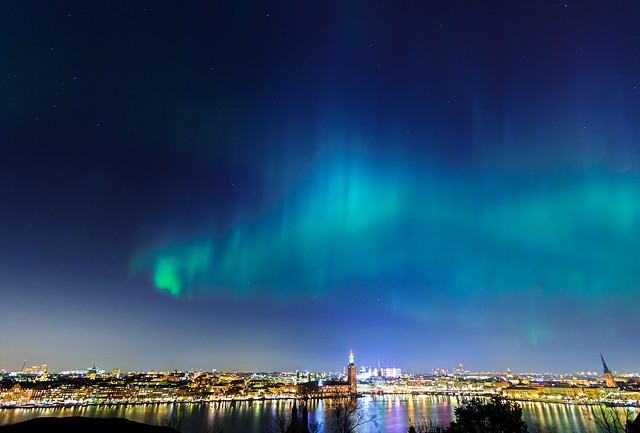 Stockholm city 2015-03-17 - epic night for northern lights