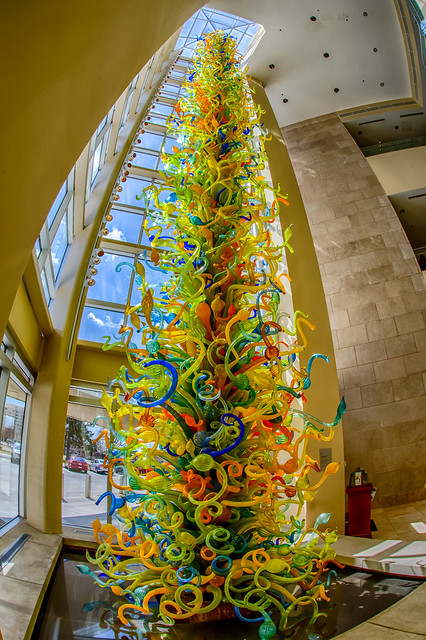 55 feet of Dale Chihuly glass art