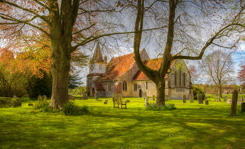 Church, Hampshire. | Church at Longstock in the Test Valley,… | Flickr