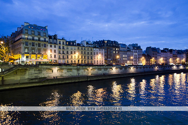 Seine River at night - Paris, France