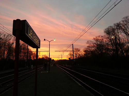 sun station sunrise belgium belgique liedekerke belgianrailway
