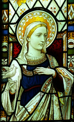 George Paterson's wife as the Blessed Virgin at the Presentation