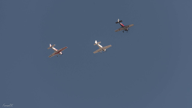 CAP 232 (G-IITC), Extra 300 (G-JOKR) and Extra 330 (G-IIHI) overhead