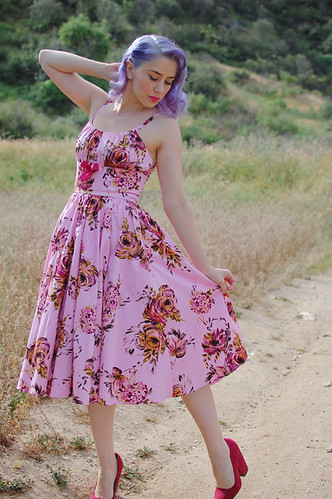 Pinup Girl Clothing Ella dress in pink and baton rouge flo… | Flickr