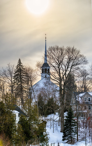 trees winter sunset snow church clouds massachusetts newengland hdr groton