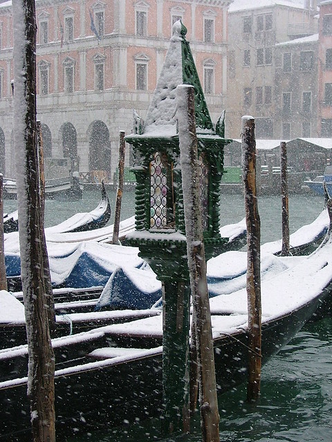 Venice in the snow - Feb 21st 2005.