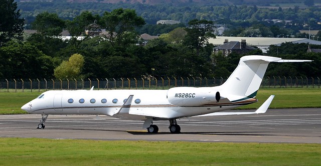 N928GC Gulfstream G550,@ Edinburgh,Scotland.,25:08:15