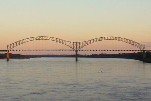 Hernando DeSoto Bridge at Dusk - Memphis