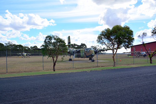DSC_0933 by Lox Pix, loxpix australia aircraft airport queensland oakey landscape vintage caribou nomad clouds australian