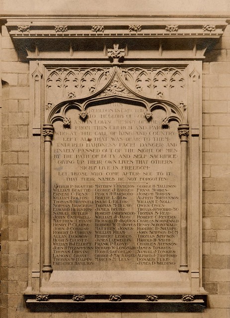 St James War Memorial