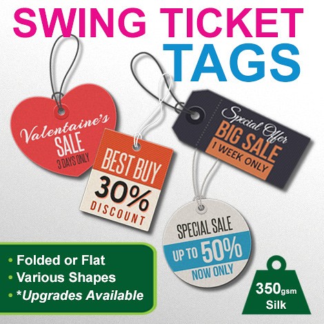 Swing Tickets - Tags Printing | by Better Printing