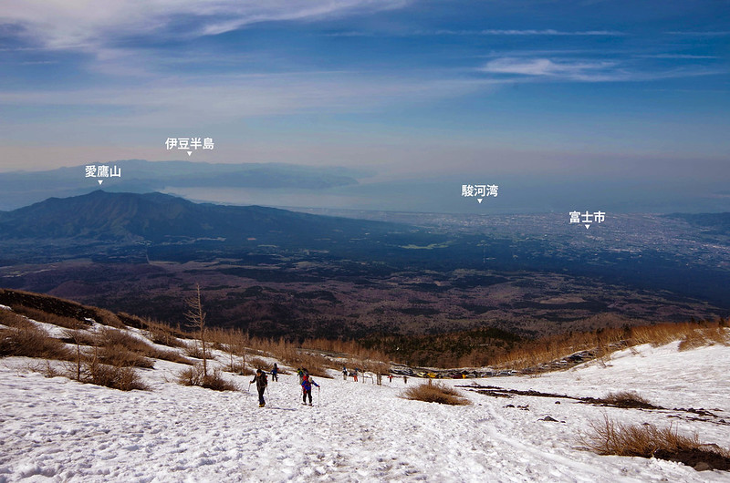 残雪期の富士山