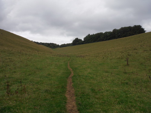 The Path along Church Bottom SWC Walk 250 Tisbury Circular via Alvediston