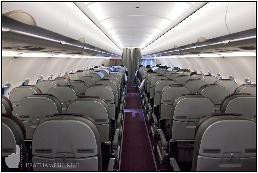 Economy Class Cabin On Vistara Airbus A320 Vt Ttd