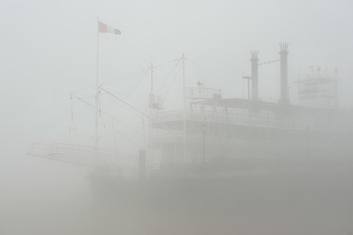 Fog along the river on day 10 of the WWOZ Spring Pledge Drive. Photo by Ryan Hodgson-Rigsbee