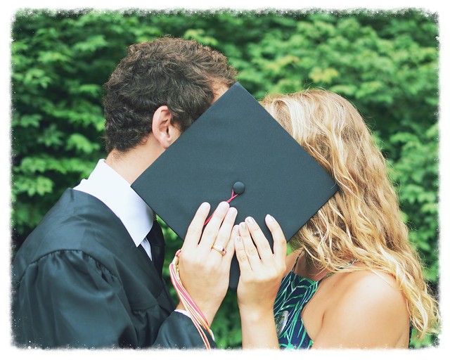 Graduation kiss