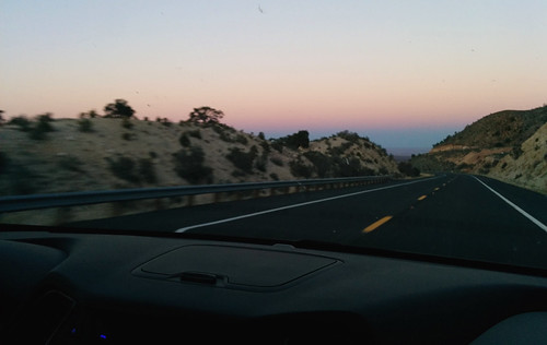 sunset arizona driving