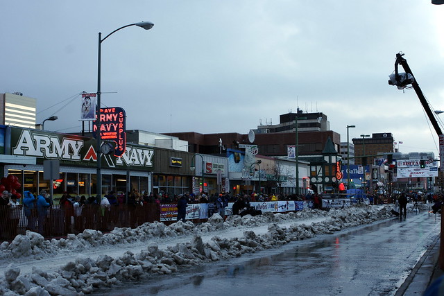 4th Avenue Scene before Iditarod 2015