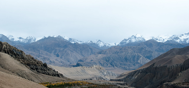Panorama mountains Nepal-Mustang