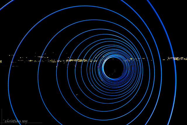 Light Painting: The blue tunnel