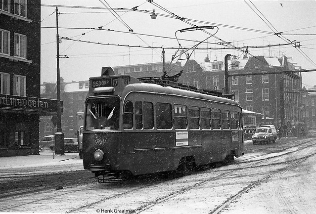 Trams in winter