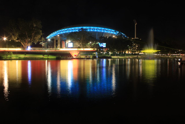 Adelaide Oval across river Torrens