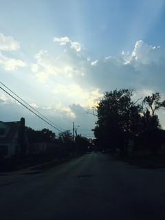 Clouds and Sunset in Gary, IN